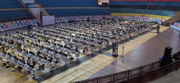 
Konkurransehallen etter dag 1.