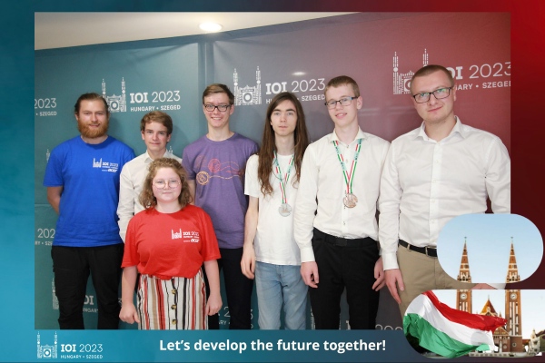 Lagbilde med ledere og guide.